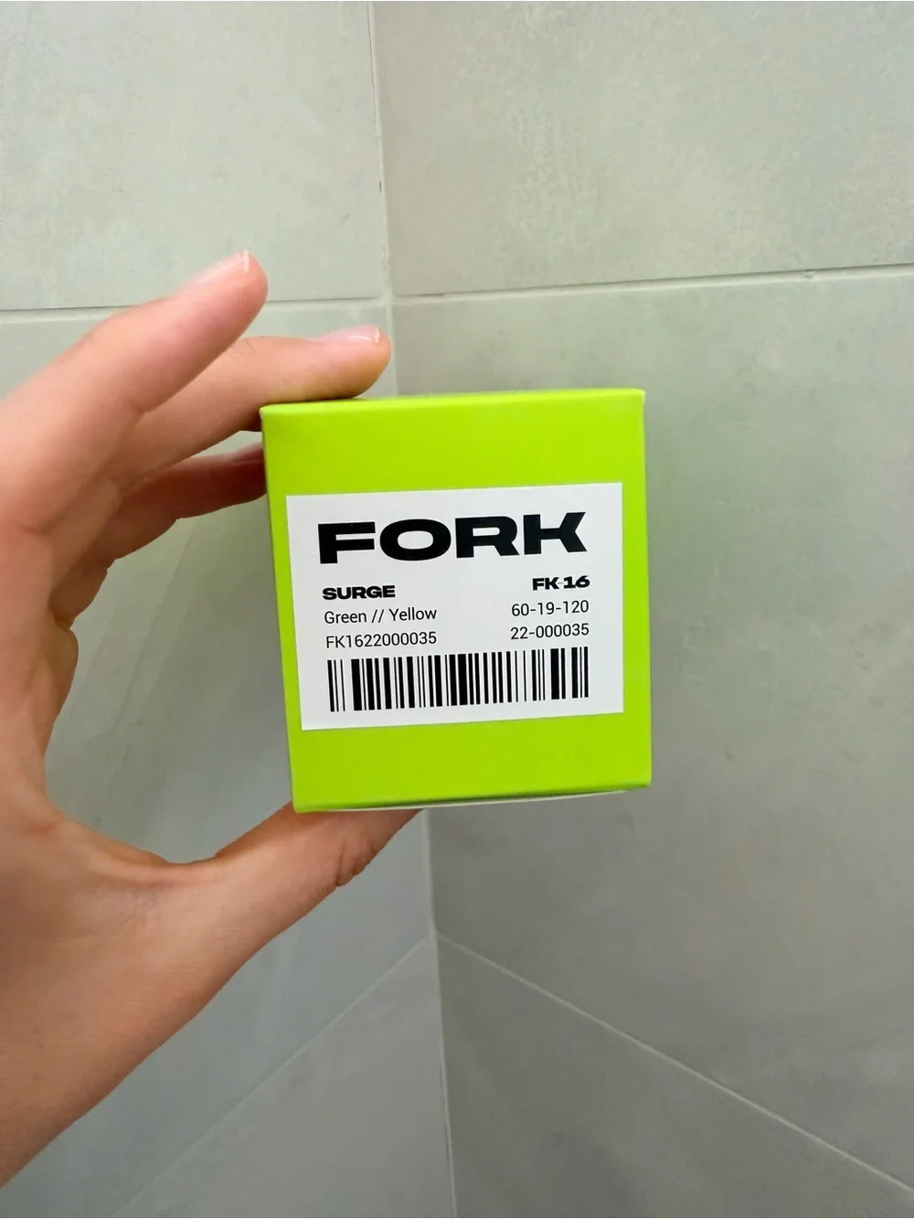 NEW FORK Eyewear Surge FK-16 Sunglasses Green Yellow 60-19-120